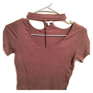 Charlotte Russe crop with choker